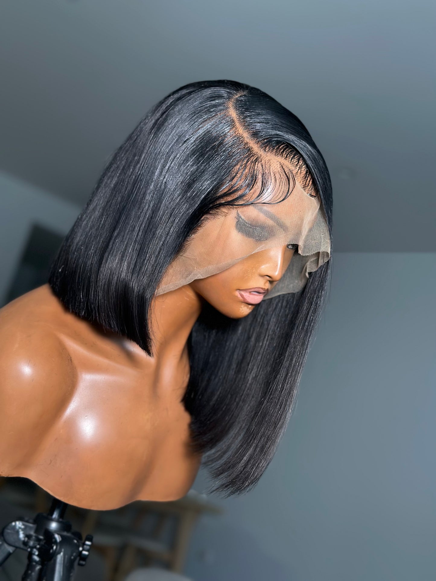 Side Part Bob – Jet Black